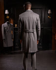 Grey Double Breasted Overcoat