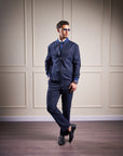 Blue Pinstripe Trackie Suit
