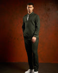 Green Pinstripe Trackie Suit