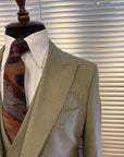 Beige Herringbone