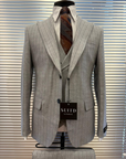 Light Grey Pinstripe Three-Piece Suit