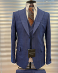 Blue Pinstripe 3-Piece Suit